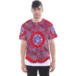 Tile Pattern Background Image Men s Sport Mesh T-Shirt