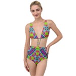 Farbenpracht Kaleidoscope Pattern Tied Up Two Piece Swimsuit