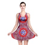 Tile Pattern Background Image Reversible Skater Dress