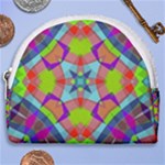 Farbenpracht Kaleidoscope Pattern Horseshoe Style Canvas Pouch
