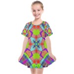 Farbenpracht Kaleidoscope Pattern Kids  Smock Dress