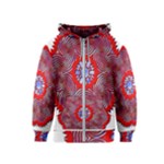Tile Pattern Background Image Kids  Zipper Hoodie