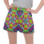 Farbenpracht Kaleidoscope Pattern Women s Ripstop Shorts