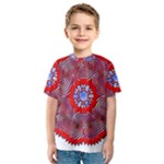 Tile Pattern Background Image Kids  Sport Mesh T-Shirt