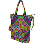 Farbenpracht Kaleidoscope Pattern Shoulder Tote Bag
