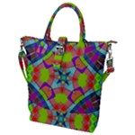 Farbenpracht Kaleidoscope Pattern Buckle Top Tote Bag
