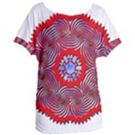 Tile Pattern Background Image Women s Oversized T-Shirt