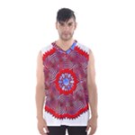 Tile Pattern Background Image Men s Basketball Tank Top