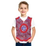 Tile Pattern Background Image Kids  Basketball Tank Top