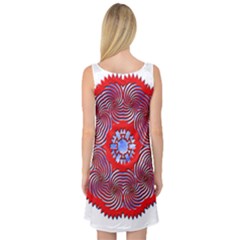 Sleeveless Satin Nightdress Back