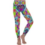 Farbenpracht Kaleidoscope Pattern Kids  Lightweight Velour Classic Yoga Leggings