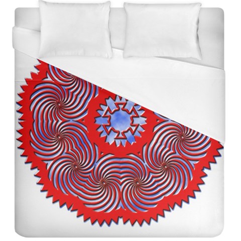 Tile Pattern Background Image Duvet Cover (King Size) from ArtsNow.com