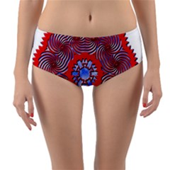 Reversible Mid-Waist Bikini Bottoms 