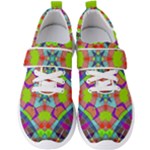 Farbenpracht Kaleidoscope Pattern Men s Velcro Strap Shoes
