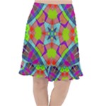 Farbenpracht Kaleidoscope Pattern Fishtail Chiffon Skirt