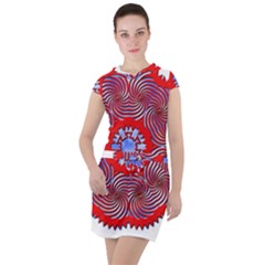 Drawstring Hooded Dress 