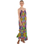 Farbenpracht Kaleidoscope Pattern Cami Maxi Ruffle Chiffon Dress