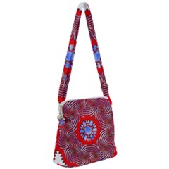 Zipper Messenger Bag 