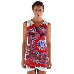 Wrap Front Bodycon Dress 