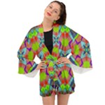 Farbenpracht Kaleidoscope Pattern Long Sleeve Kimono