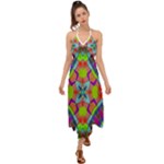 Farbenpracht Kaleidoscope Pattern Halter Tie Back Dress 