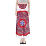 Tile Pattern Background Image Full Length Maxi Skirt