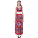 Tile Pattern Background Image Empire Waist Maxi Dress
