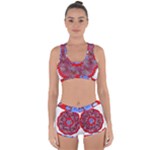 Tile Pattern Background Image Racerback Boyleg Bikini Set