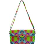 Farbenpracht Kaleidoscope Pattern Removable Strap Clutch Bag