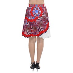 Chiffon Wrap Front Skirt 