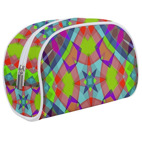 Farbenpracht Kaleidoscope Pattern Make Up Case (Medium) from ArtsNow.com