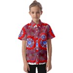 Tile Pattern Background Image Kids  Short Sleeve Shirt