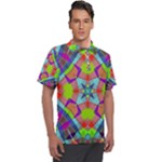 Farbenpracht Kaleidoscope Pattern Men s Polo T-Shirt