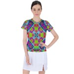 Farbenpracht Kaleidoscope Pattern Women s Sports Top