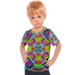 Farbenpracht Kaleidoscope Pattern Kids  Sports T-Shirt