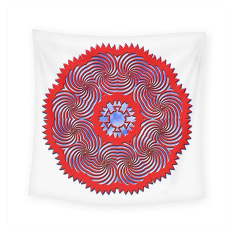 Tile Pattern Background Image Square Tapestry (Small) from ArtsNow.com