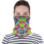 Farbenpracht Kaleidoscope Pattern Face Seamless Bandana (Adult)