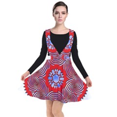 Plunge Pinafore Dress 