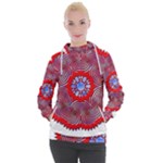 Tile Pattern Background Image Women s Hooded Pullover