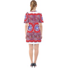 Sixties Short Sleeve Mini Dress 