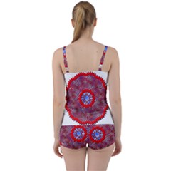 Tie Front Two Piece Tankini 
