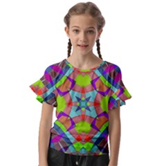 Kids  Cut Out Flutter Sleeves 