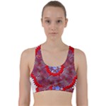 Tile Pattern Background Image Back Weave Sports Bra