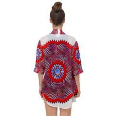 Open Front Chiffon Kimono 
