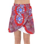 Tile Pattern Background Image Wrap Front Skirt