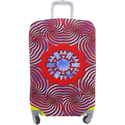 Tile Pattern Background Image Luggage Cover (Large) from ArtsNow.com