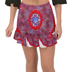 Fishtail Mini Chiffon Skirt 