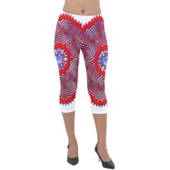 Lightweight Velour Capri Leggings  
