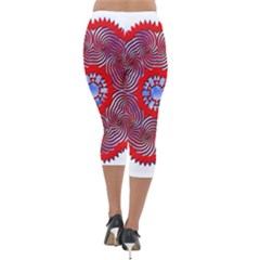 Lightweight Velour Capri Leggings  