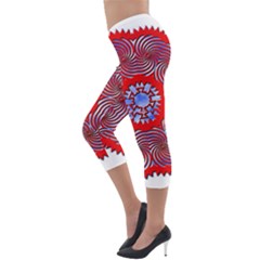 Lightweight Velour Capri Leggings  
